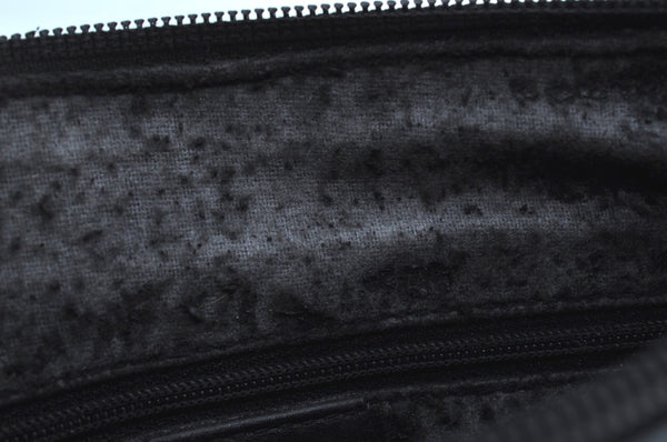 Authentic GUCCI Tassel Shoulder Cross Body Bag Purse Leather Black Junk 8967G