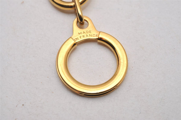 Authentic Louis Vuitton Charm Key Chain Anokre Gold M62698 LV 8967I