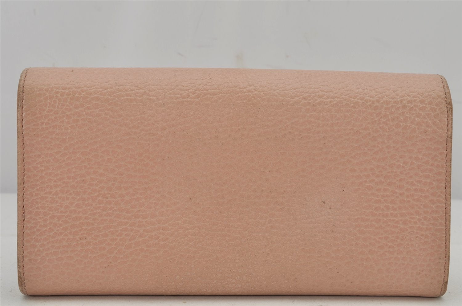 Authentic GUCCI Petite Mormont Long Wallet Purse Leather 456116 Pink Junk 8968J