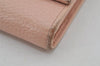 Authentic GUCCI Petite Mormont Long Wallet Purse Leather 456116 Pink Junk 8968J