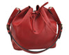 Authentic Louis Vuitton Epi Petit Noe Shoulder Drawstring Bag M44107 Red 8970J