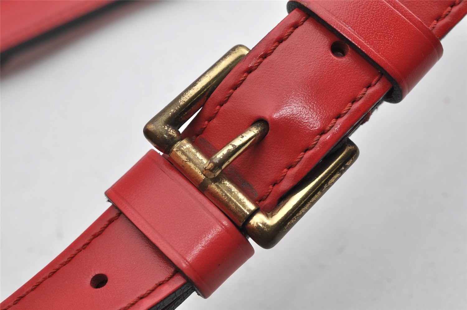 Authentic Louis Vuitton Epi Petit Noe Shoulder Drawstring Bag M44107 Red 8970J