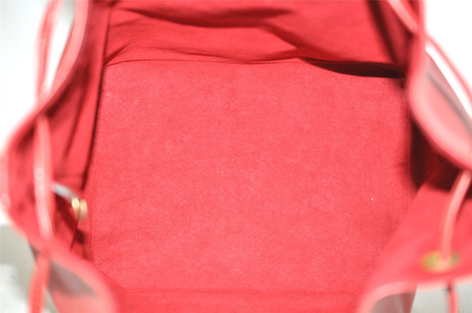 Authentic Louis Vuitton Epi Petit Noe Shoulder Drawstring Bag M44107 Red 8970J