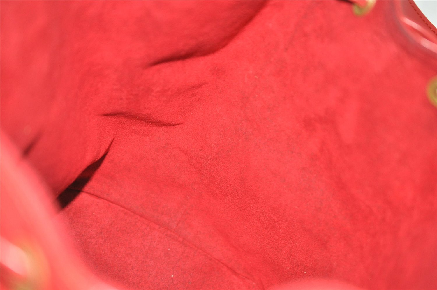 Authentic Louis Vuitton Epi Petit Noe Shoulder Drawstring Bag M44107 Red 8970J