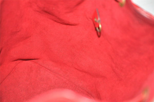 Authentic Louis Vuitton Epi Petit Noe Shoulder Drawstring Bag M44107 Red 8970J