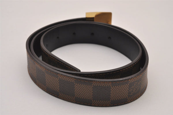 Authentic Louis Vuitton Damier Ceinture Carre Belt 85cm 33.5" M6944 LV 8971I