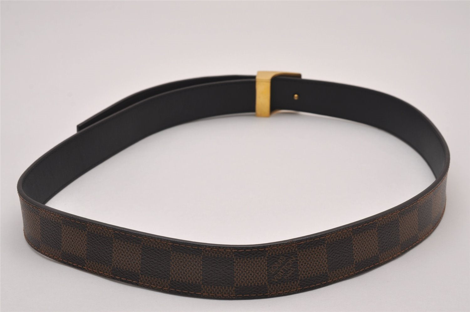 Authentic Louis Vuitton Damier Ceinture Carre Belt 85cm 33.5