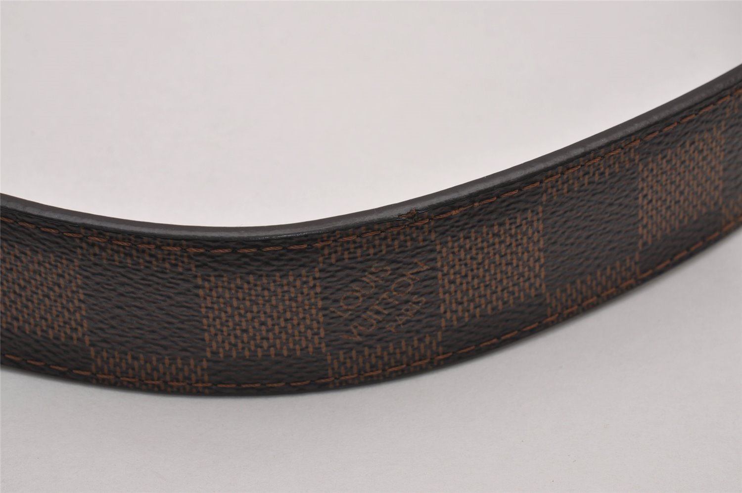 Authentic Louis Vuitton Damier Ceinture Carre Belt 85cm 33.5