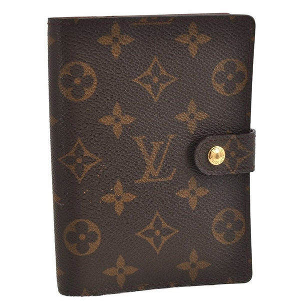 Authentic Louis Vuitton Monogram Agenda PM Notebook Cover R20005 LV 8972J