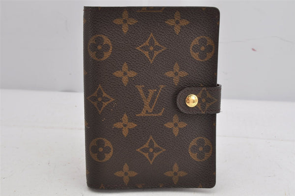 Authentic Louis Vuitton Monogram Agenda PM Notebook Cover R20005 LV 8972J