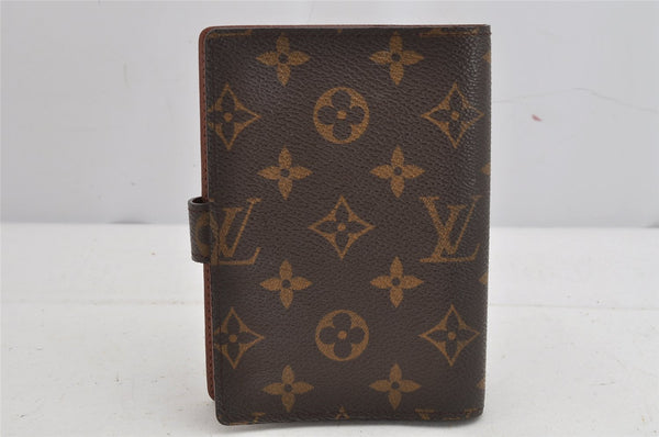 Authentic Louis Vuitton Monogram Agenda PM Notebook Cover R20005 LV 8972J