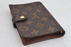 Authentic Louis Vuitton Monogram Agenda PM Notebook Cover R20005 LV 8972J
