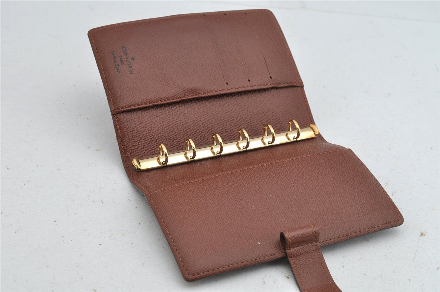 Authentic Louis Vuitton Monogram Agenda PM Notebook Cover R20005 LV 8972J