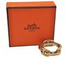 Authentic HERMES Scarf Ring Chaine d'Ancre Chain Design Gold Tone Box 8975I