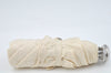 Authentic FENDI Vintage Zucchino Folding Umbrella White Cream 8975J