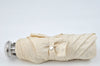 Authentic FENDI Vintage Zucchino Folding Umbrella White Cream 8975J