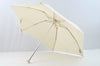 Authentic FENDI Vintage Zucchino Folding Umbrella White Cream 8975J