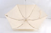 Authentic FENDI Vintage Zucchino Folding Umbrella White Cream 8975J