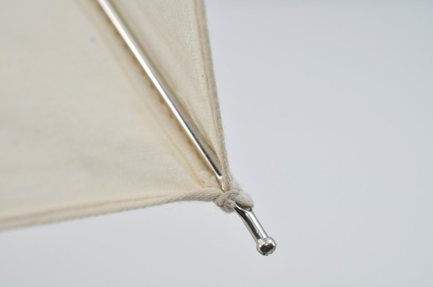 Authentic FENDI Vintage Zucchino Folding Umbrella White Cream 8975J