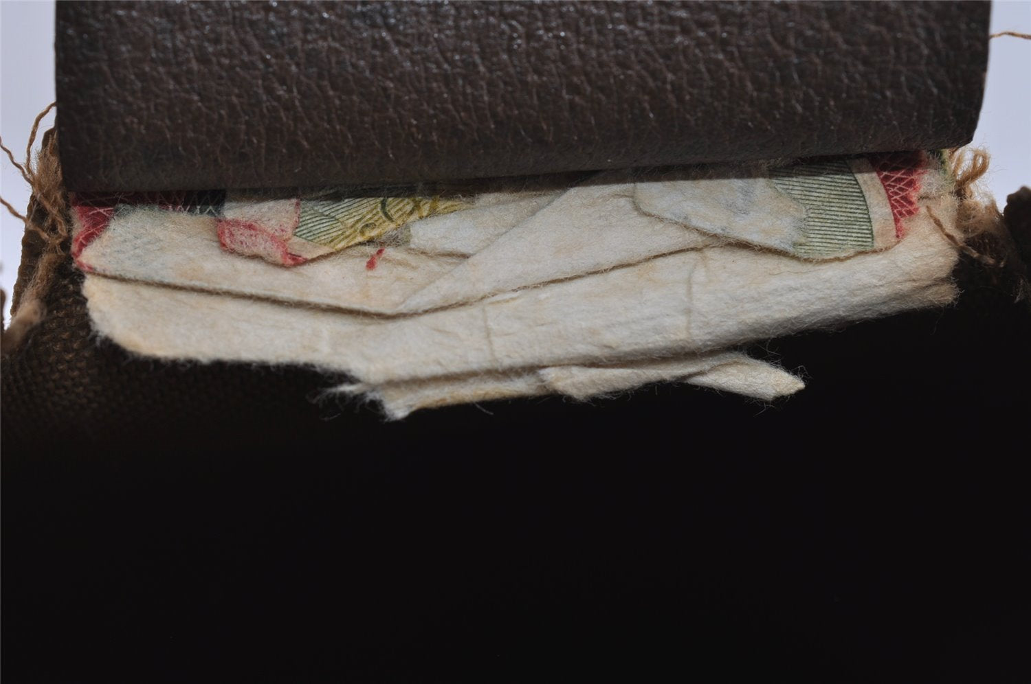 Authentic GUCCI Web Sherry Line Tote Bag GG PVC Leather Brown Junk 8976I