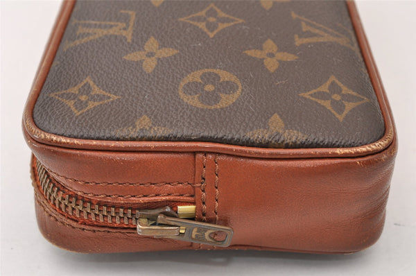 Auth Louis Vuitton Monogram Pochette Sport PM Clutch Hand Bag Old Model LV 8977I