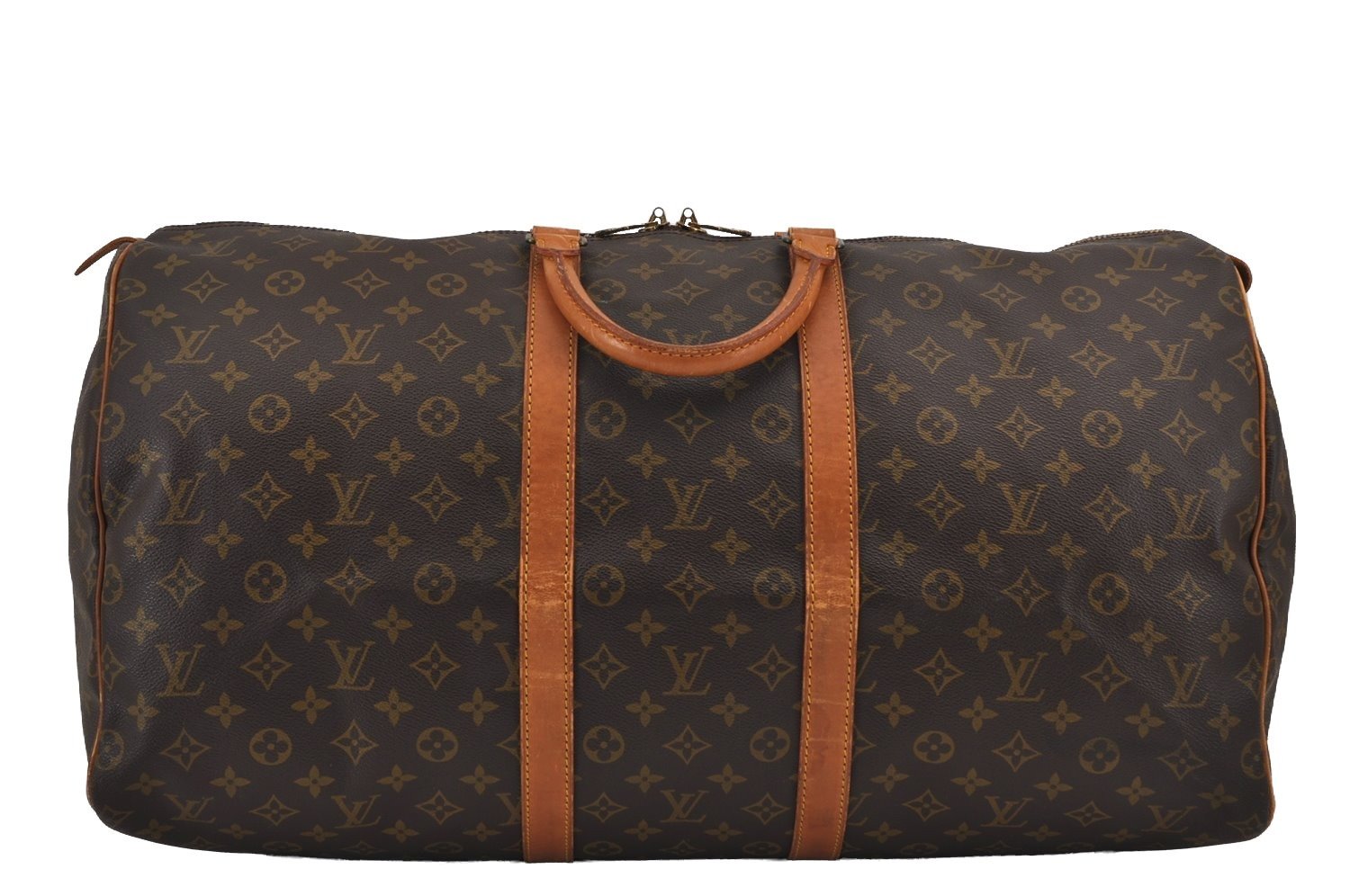 Authentic Louis Vuitton Monogram Keepall 55 Travel Boston Bag M41424 LV 8977J