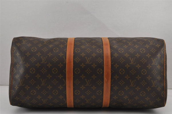 Authentic Louis Vuitton Monogram Keepall 55 Travel Boston Bag M41424 LV 8977J