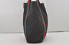 Authentic GUCCI Web Sherry Line Tote Bag GG Canvas Leather 189669 Black 8978I