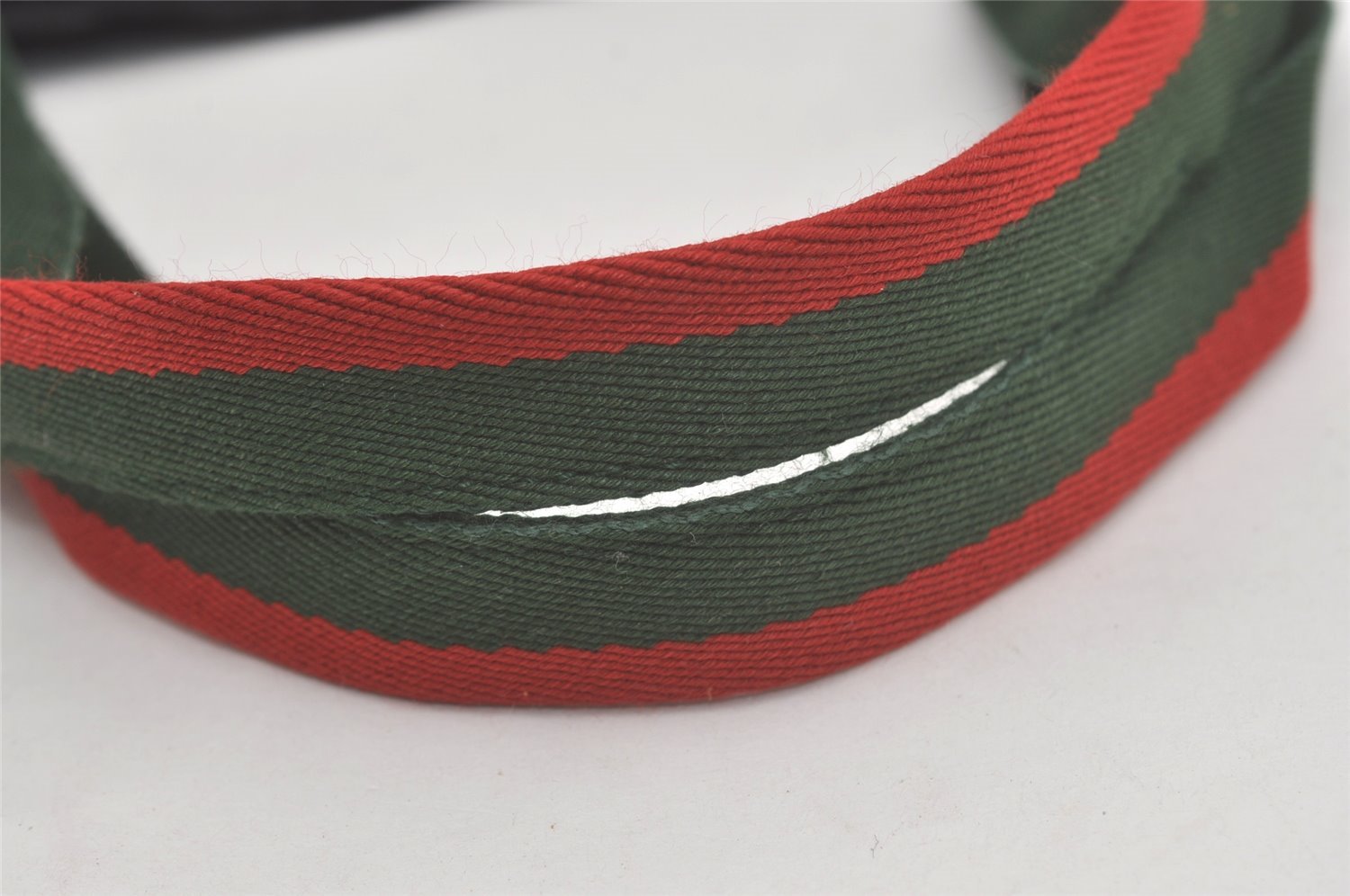 Authentic GUCCI Web Sherry Line Tote Bag GG Canvas Leather 189669 Black 8978I