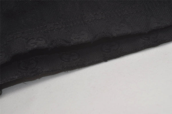 Authentic GUCCI Web Sherry Line Tote Bag GG Canvas Leather 189669 Black 8978I