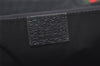 Authentic GUCCI Web Sherry Line Tote Bag GG Canvas Leather 189669 Black 8978I