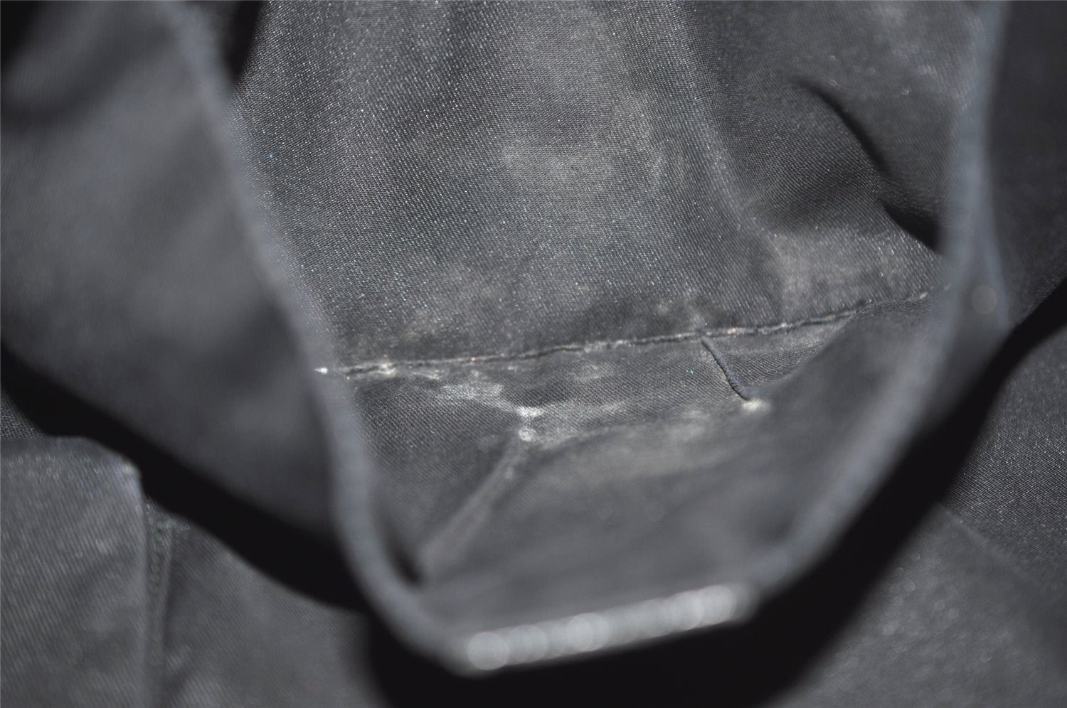 Authentic GUCCI Web Sherry Line Tote Bag GG Canvas Leather 189669 Black 8978I