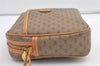 Authentic GUCCI Vintage Micro GG PVC Leather Clutch Hand Bag Purse Brown 8978J