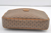 Authentic GUCCI Vintage Micro GG PVC Leather Clutch Hand Bag Purse Brown 8978J