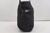 Authentic CHANEL New Travel Line Shoulder Tote Bag Nylon Leather Black 8980I