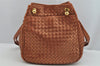 Authentic BOTTEGA VENETA Intrecciato Leather Shoulder Tote Bag Brown 8980J