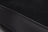 Authentic GUCCI Bamboo Shoulder Hand Bag Suede Leather Black Junk 8981I
