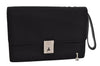 Authentic GUCCI Vintage Clutch Hand Bag Purse Nylon Leather 0181600 Black 8982I