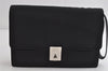 Authentic GUCCI Vintage Clutch Hand Bag Purse Nylon Leather 0181600 Black 8982I