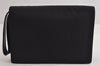 Authentic GUCCI Vintage Clutch Hand Bag Purse Nylon Leather 0181600 Black 8982I
