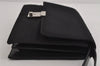 Authentic GUCCI Vintage Clutch Hand Bag Purse Nylon Leather 0181600 Black 8982I