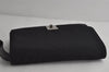 Authentic GUCCI Vintage Clutch Hand Bag Purse Nylon Leather 0181600 Black 8982I