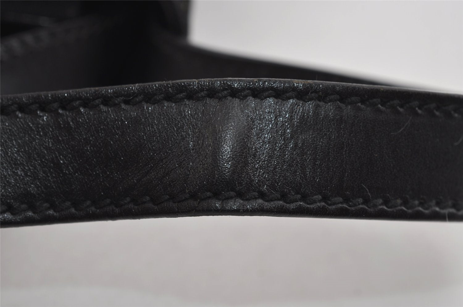 Authentic GUCCI Vintage Clutch Hand Bag Purse Nylon Leather 0181600 Black 8982I