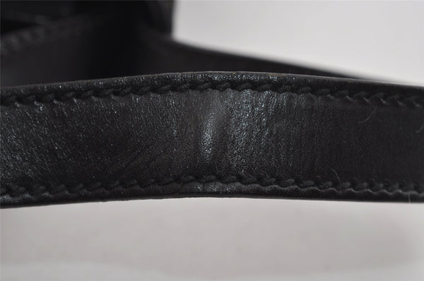 Authentic GUCCI Vintage Clutch Hand Bag Purse Nylon Leather 0181600 Black 8982I