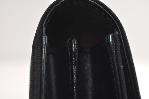 Authentic GUCCI Vintage Clutch Hand Bag Purse Nylon Leather 0181600 Black 8982I