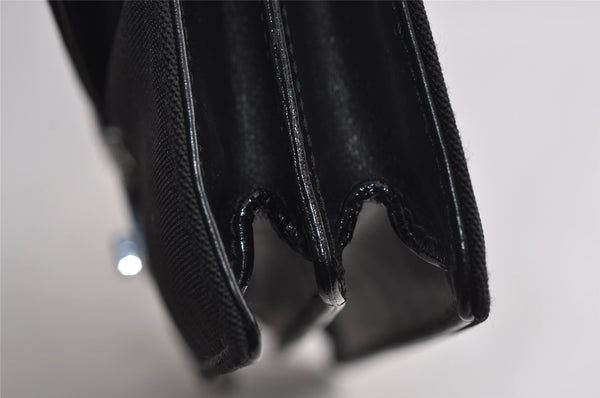 Authentic GUCCI Vintage Clutch Hand Bag Purse Nylon Leather 0181600 Black 8982I