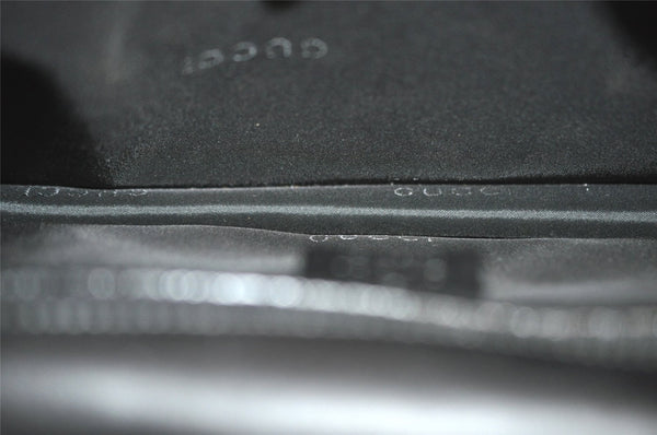 Authentic GUCCI Vintage Clutch Hand Bag Purse Nylon Leather 0181600 Black 8982I