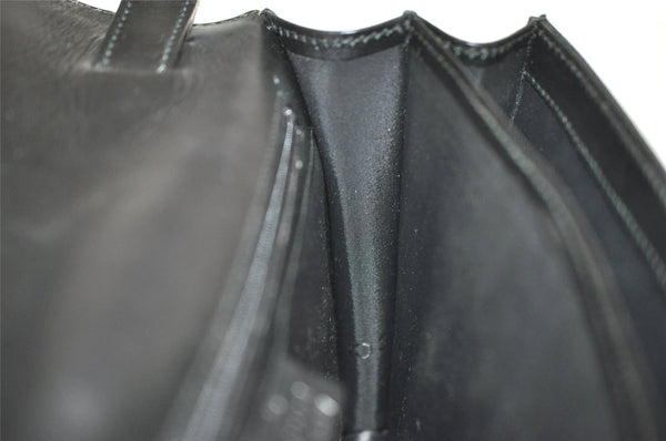 Authentic GUCCI Vintage Clutch Hand Bag Purse Nylon Leather 0181600 Black 8982I