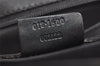 Authentic GUCCI Vintage Clutch Hand Bag Purse Nylon Leather 0181600 Black 8982I