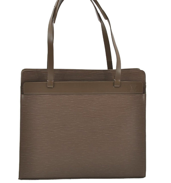 Authentic Louis Vuitton Epi Croisette PM Shoulder Tote Bag Gray M5249C LV 8983I